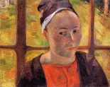 Поль Гоген Портрет женщины(Мари Лагаду)-1888